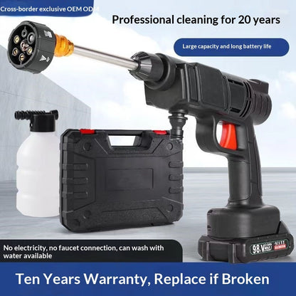 Wireless Car Washer A Home-use High-pressure Cleaning Gadget Set