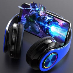 Wireless Bluetooth Headphones Over-Ear Noise Canceling All Devices UK